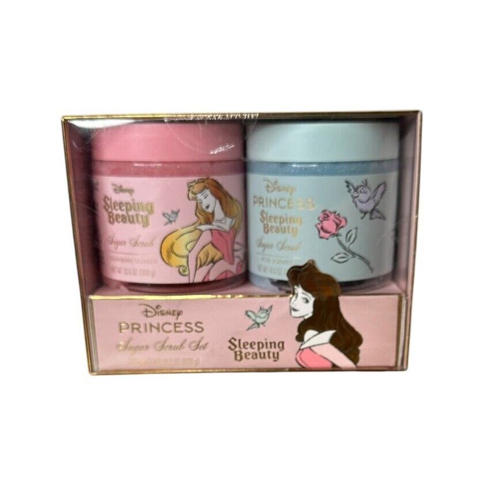 Disney Princess Sleeping Beauty‎ Sugar Scrub Set Rose & Strawberry HTF! NEW